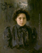 Portrait of the artist's daughter Nadezhda - Ilya Efimovich Efimovich Repin