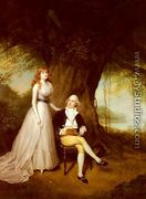 Portrait Of Robert Grant And His Wife, Elizabeth - Arthur William Devis
