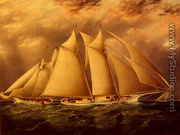 Yacht Alice Rounding The Buoy - James E. Buttersworth