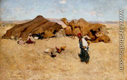 Arab encampment, Biskra - Willard Leroy Metcalf