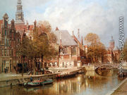 The Oude Kerk and St. Nicolaaskerk, Amsterdam - Johannes Christiaan Karel Klinkenberg