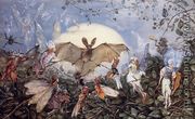 Fairy Hordes Attacking A Bat - John Anster Fitzgerald