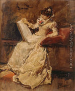 Figura femenina sentada (Seated feminine figure) - Ignacio Pinazo Camarlench