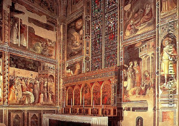 General view of the Baroncelli Chapel - Taddeo Gaddi