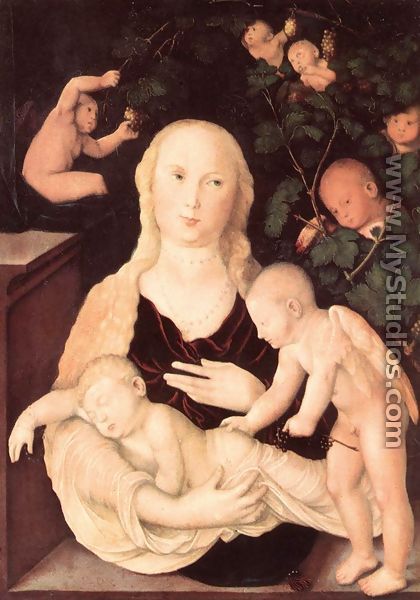 Virgin of the Vine Trellis - Hans Baldung  Grien