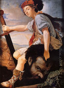 David With The Head Of Goliath - T. Flatman