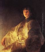 Self-Portrait (?) in a Yellow Robe - Jan Lievens