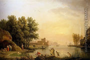 Landscape With Bathers - Claude-joseph Vernet