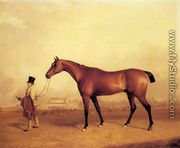 Emilius, Winner of the 1832 Derby, held by a Groom at Doncaster - William Tasker