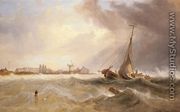 Shipping off a Coast in Choppy Seas - James Wilson Carmichael