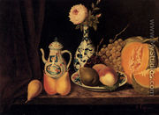 Still Life With Fruit And Oriental China - Adolphe Phalipon