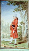 Edme-Francois d'Estrez, Chevalier de Marnay, servant to the duc d'Orleans, 1769 - Louis (Carrogis) de Carmontelle