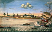 View of Fort George, with the city of New York from the south-west - John Carwitham