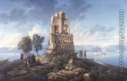 Grand Tourists at the Monument of Philopappos, Greece, 1821 - Louis Francois Cassas