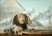 View of the Head of the Sphinx and the Pyramid of Khafre, c.1790 - Louis Francois Cassas