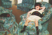 Little Girl in a Blue Armchair, 1878 - Mary Cassatt