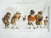 The Kindly Robin, Victorian Christmas card - Castell Brothers