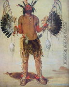 'Old Bear' medicine man of the Mandan Tribe, from a painting of 1832 - George Catlin