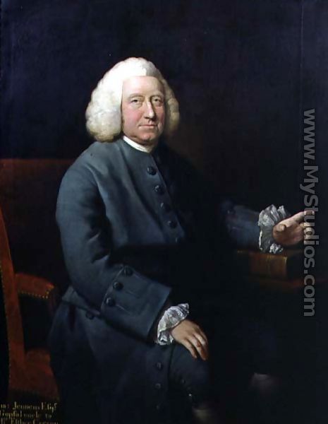 Portrait of Charles Jennens (1700-73), patron and friend of Handel - Mason Chamberlin