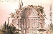 Architectural drawing for mausoleum for Frederick, Prince of Wales (1707-51), c.1751 - Sir William Chambers
