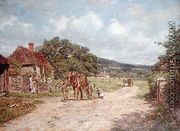 A Village Scene - James Charles