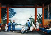 A Party Arranging Flowers, c.1790 - Chinese School