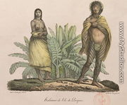 Inhabitants of Easter Island, from 'Voyage Pittoresque Autour du Monde', 1822 - (After) Choris, Ludwig (Louis)