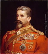 Major General Sir Charles Metcalfe MacGregor KCB CSI CIE (1840-87) as Quartermaster General India, 1883 - Michael Ciardiello