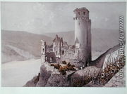 Schloss Ehrenfels in the Rhine Valley, c.1863 - Eugène Cicéri