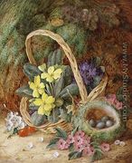 Still Life with Primroses and a Bird's Nest - Vincent Clare
