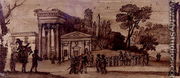 Landscape with classical buildings and figures - Claude Lorrain (Gellee)