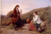 Two Young Ladies at the Well - Edward John Cobbett