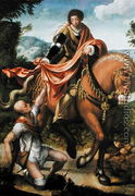 Saint Martin dividing his Cloak - Pieter Coecke Van Aelst