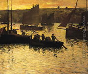 In the Port, 1895 - Charles Cottet