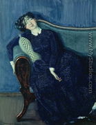 Sleeping woman in blue, 1903 - Konstantin Andreevic Somov