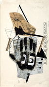'Sihfs Karta' (Boat Ticket) an illustration from 'Six Stories with Easy Endings'  1922 - Eliezer (El) Markowich  Lissitzky