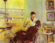 Dr. Georges Viau in His Office Treating Annette Roussel, 1914 - Edouard  (Jean-Edouard) Vuillard