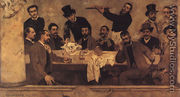 The Lion Group, 1885 - Columbano Bordalo Pinheiro