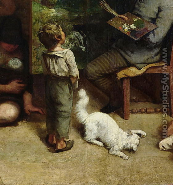 The Studio of the Painter, a Real Allegory, 1855 (detail) - Gustave Courbet