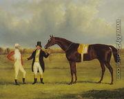 'Euclid' with his Jockey Conolly and Trainer Pettit - John Frederick Herring Snr