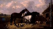 Horses and Pigs, 1864 - John Frederick Herring, Jnr.