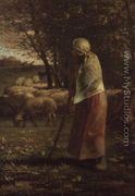 The Little Shepherdess - Jean-Francois Millet