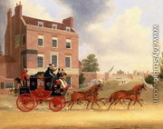 Quicksilver Royal Mail passing the Star and Garter at Kew Bridge, 1835 2 - James Pollard