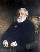 Portrait of Ivan Sergeevich Turgenev (1818-83) - Ilya Efimovich Efimovich Repin