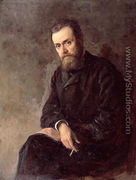 Portrait of Gleb I. Uspensky (1843-1902) 1884 - Nikolai Aleksandrovich  Yaroshenko