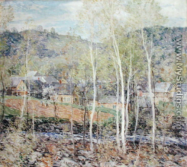 The Village in Spring, 1923 - Willard Leroy Metcalf