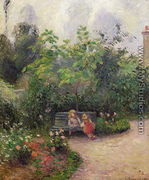 A Corner of the Garden at the Hermitage, Pontoise, 1877 - Camille Pissarro