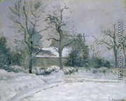 Piette's House at Montfoucault, Snow Effect, 1874 - Camille Pissarro
