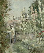 Young Boy in the Hollyhocks - Berthe Morisot