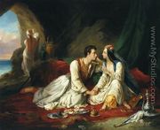 Byron as Don Juan, with Haidee, 1831 - Alexandre-Marie Colin